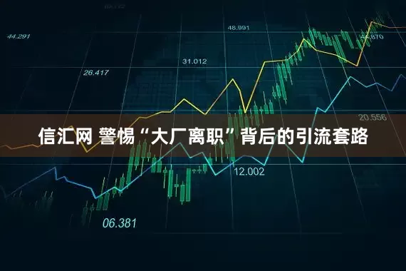 信汇网 警惕“大厂离职”背后的引流套路
